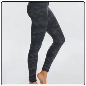 Spanx Black Camouflage Leggings
